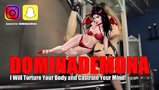 Femdom, bdsm, erkekler sabitlenmiş ve kendi yüzlerine boşalmak, femdom