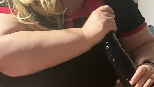 British Blonde Milf gets wild with Huge BBC. Naughty play