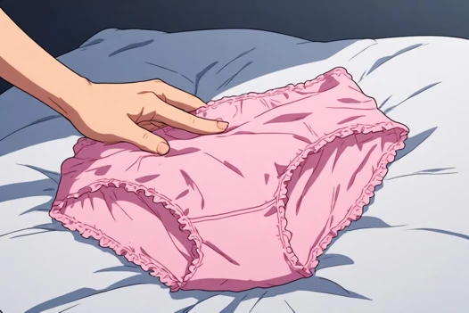 The maid's inner wear captivated him