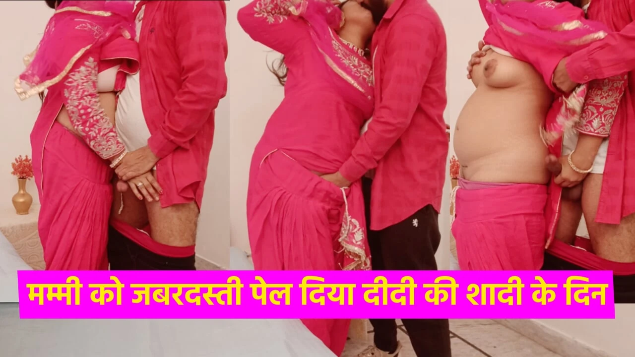 Stepsis's Marriage Haldi Day Goes Convert Into Stepmom's Fucking Night When All Family Members Dancing On DJ