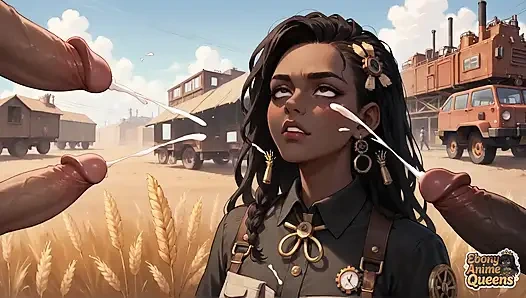 Zenci sirenin buğday tarlası baştan çıkarması - en iyi zenci xxx!