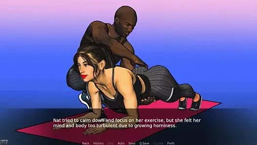 Bir çiftin aşk&amp;şehvet düeti: Aldatılan koca kaslı adamın hint desi karısını parmaklamasını izliyor-ep9