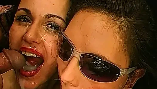 Ggg - Sürtük Kızlar Gözleri Bağlı Döl Emiyor Ve Sikişiyor