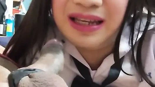 Öğrenci ladyboy ve erkeği