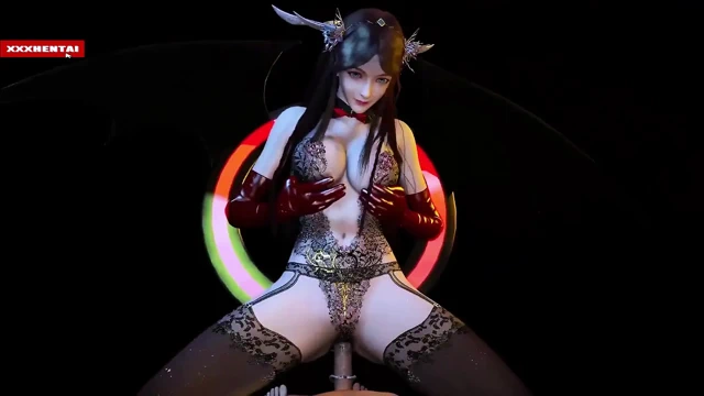 Kraliçe büyük memeli bulutta - 3 boyutlu animasyon