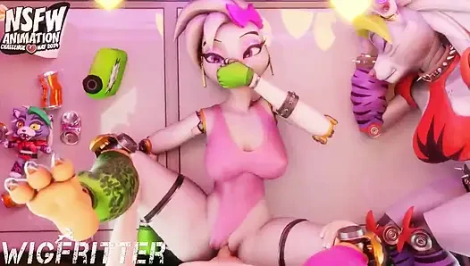 GLAMROCK CHICA - FNAF GÜVENLIK IHLALI (PORNO DERLEMESI)