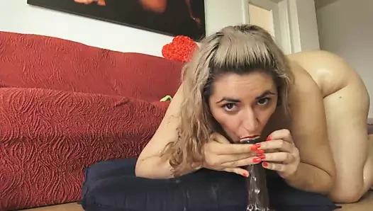 Bbw romanian ile yapay penis üzerinde kam