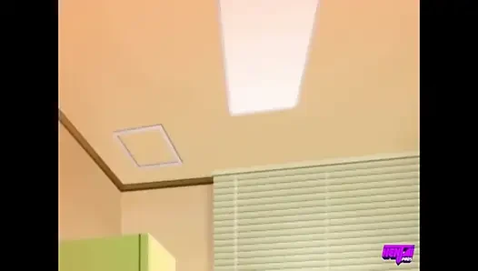 Hentai profesyonelleri - utangaç çalışan tezgah üzerinde domalarak sikiliyor ve son gün iş arkadaşları tarafından paylaşılıyor