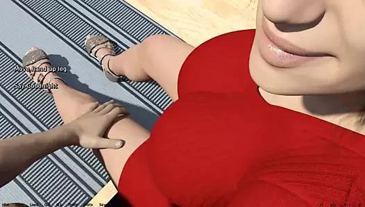 Kalbin olduğu yerde: genç bir adam ve bir milf, dil öpücüğü