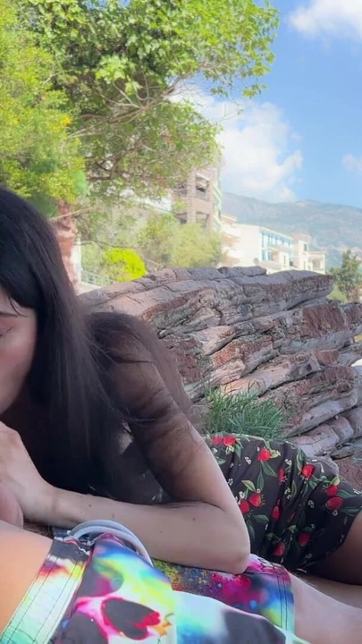 Spectacular moment from "Public Dick Flashing on the Beach - I took his dick in my hand and helped him cum"