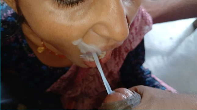 Сперма на полном лице