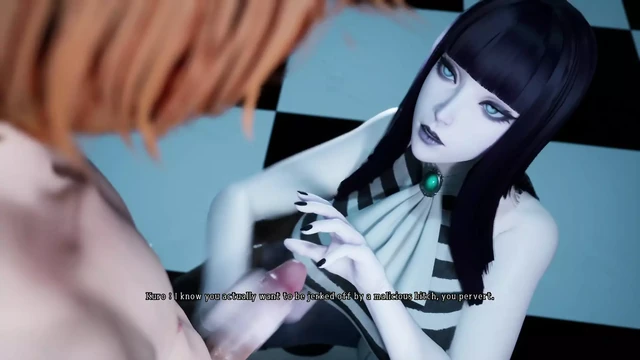 Под готической ведьмой (Наказание LV1) [ 3D хентай игра, без цензуры ]