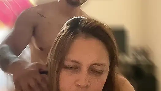 Angy likes to record herself from the front while they are putting their cock inside her pussy