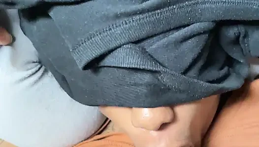 I left her mouth full of my hot and sweet milk and her soft tits