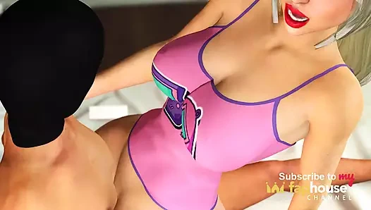 Web kamerası canlı yayın. Oyuncu kız zıplayan bir sikiş haznesiyle oynuyor