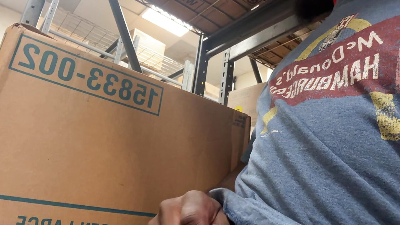 In The Back At My Job Jacking Off So I Can Let This Nut Out Cause I Was Horny All Day