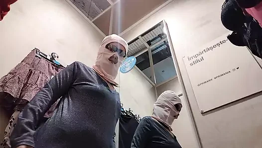 Sexy brunette in dressing room, hairy pussy, big ass, big tits. Amateur wife hairy pussy big tits