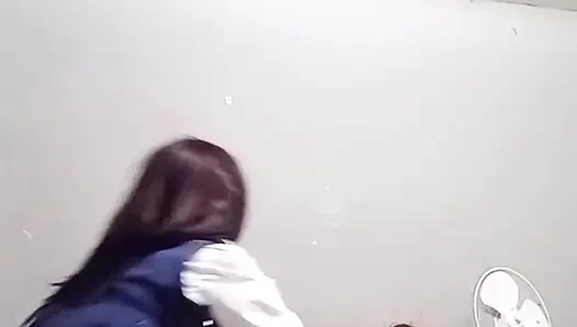 Hot black 18 year old school slut sucks her step daddies perfect cock