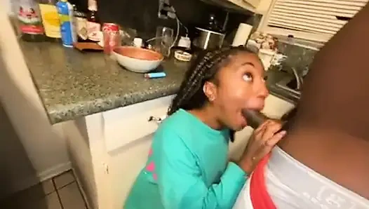 Aman tanrım şimdi bana ne olacak baba büyük zenci boğazımda