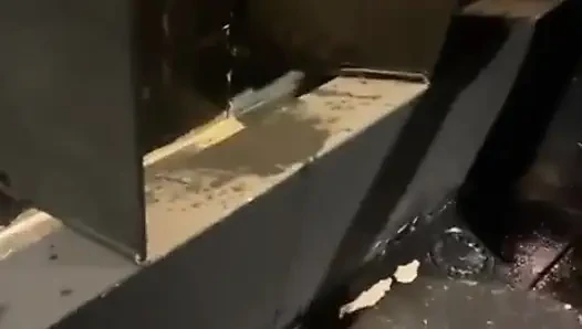 Boy Enters the Clubs Toilets and Catch a Guy Ready to Pee