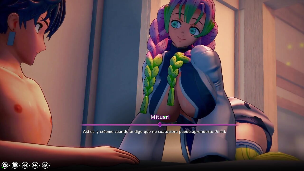 My Hentai Fantasy - Flirting With Beautiful Mitsuri Kanroji From Demon Slayer: Kimetsu no Yaiba To Fuck Her