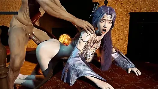 Animasyonlu tanrıça sonsuz arzu kraliçesi - 3 boyutlu animasyon hentai
