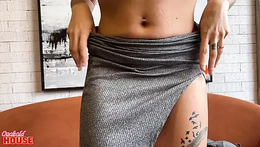 Devasa Klitorisi Olan Sadakatsiz Gelin, Çok Yaramaz Bir Üçlü Ilişki Yaşıyor