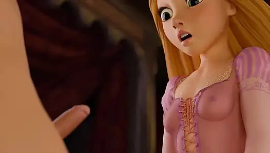 Rapunzel'in zevk kulesi: oral seks ve baskın kovboy kız ifşaları - çizgi film