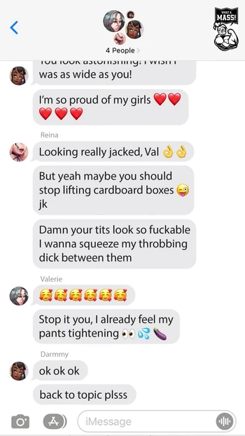 Незабываемый момент из "Muscle Futanari Groupchat - 3 мускулистые фута-великански дают советы по тренировке, посылают обнаженных и чат"