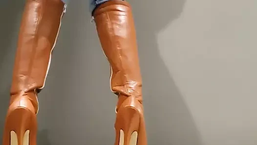 Yeni 18 cm diz çizmeleri