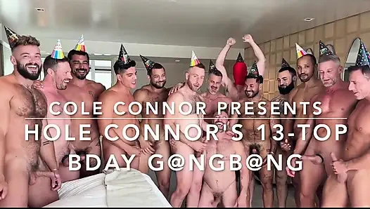 Cole Connor's B-day 13 Guy Gangbang