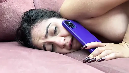 Manuela Alvarez fucks like a slut while jumping on top of her horny stepbrother's cock.