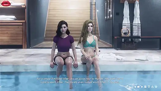 Bayan Denvers 17 Wanda ve Lois yüzme küvetinde birlikte kaliteli zaman geçiriyor