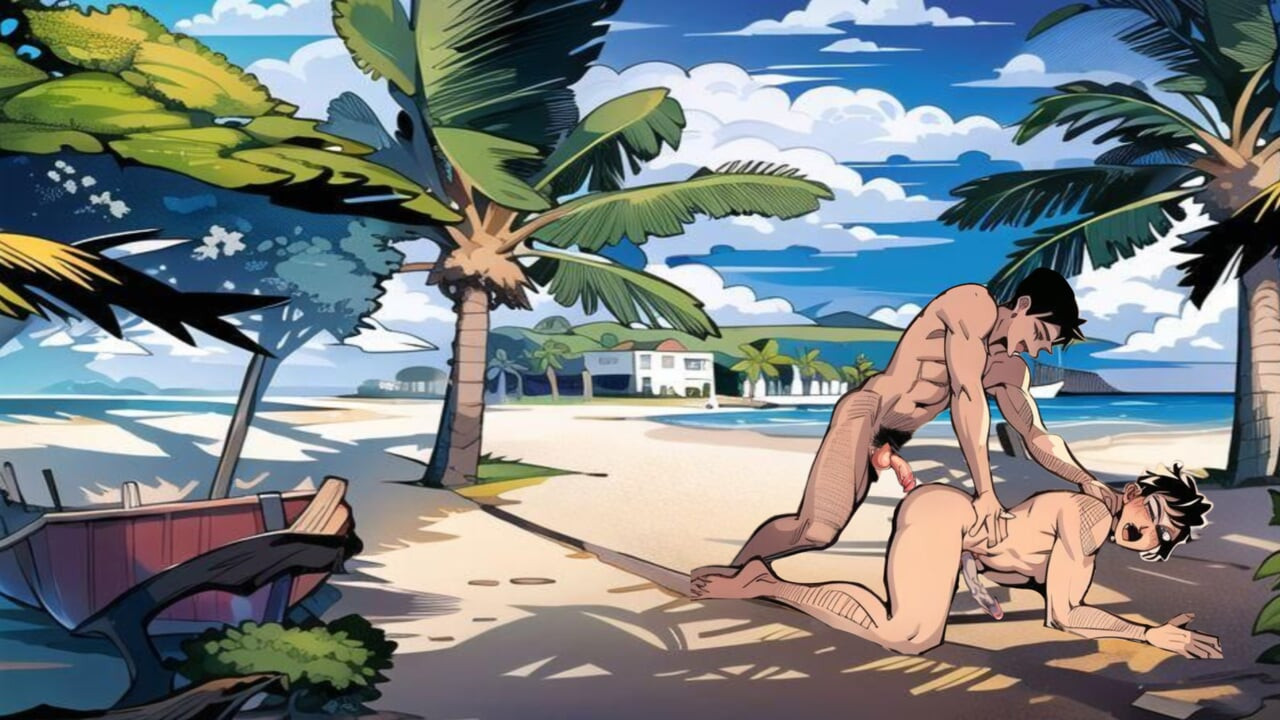 Çıplaklar plajı eşcinsel çizgi film hentai animasyon
