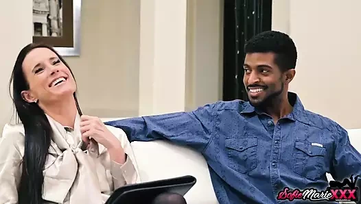 Milf sofie marie sürmek bbc sonra baştan asılmış siyah damızlık