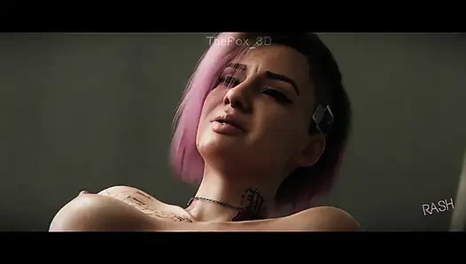 Cyberpunk 2077 - judy alvarez wm tam renk not verme (ses) rashnemain animasyon 3d hentai
