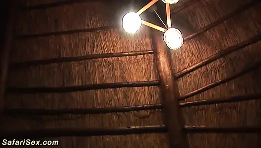 Afrikalı üçlü grup seks