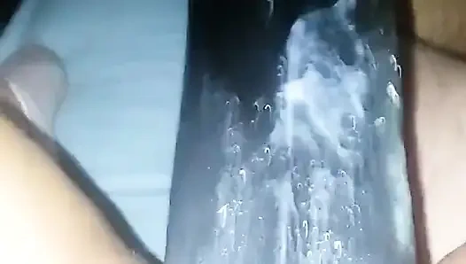 Büyük siyah çift dildo