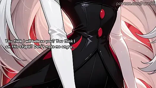 Carmilla Carmine caught her employee masturbating in the office (Dildo JOI)