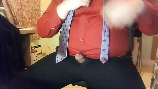 Sonunda işten sonra boşalmak - tombul adam