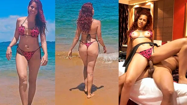 Brezilya'da plajda latin bir turisti sikiyorum