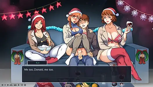 Noel'i üvey annem ile kutluyorum bana çok mutlu bir hediye porno oyunu verdi