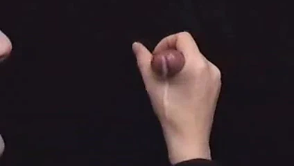 Danni jerks through the gloryhole (handjob with cumshot)