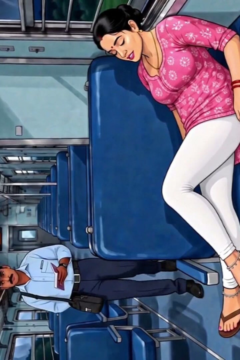 Trende Bilet Yok - Hintli Evli Kadın Bilet Dama Çizgi Filmi Ile Seks Yapıyor