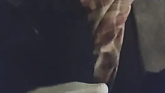 Çorapla elle muamele yavaş çekim