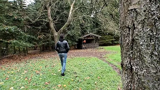 Doggy style in the woods!