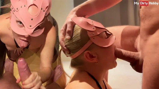 Alman amatör derin sakso çekiyor ve ağzını sert sikiyor - mydirtyhobby