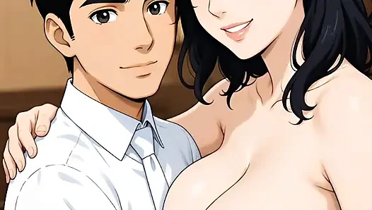 Üvey anne üvey oğlunun aç öpücüğüne teslim oluyor