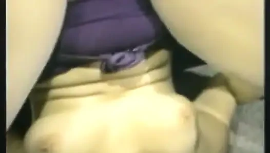 Skinny bitch bounces tight ass on a monster cock to a cumshot