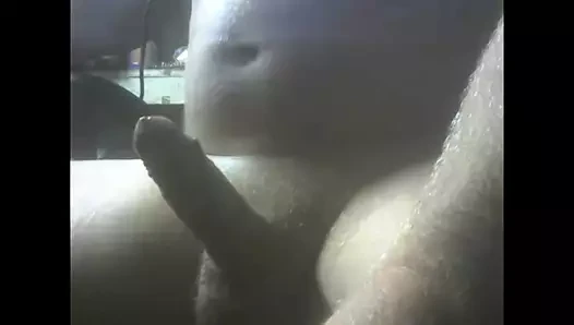 Sıcak düz dik sakallı mansturbator